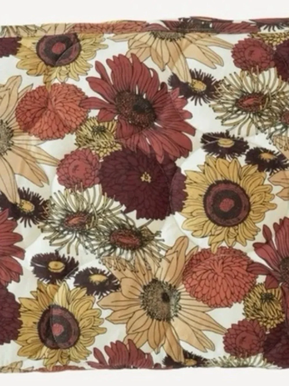 kate quinn Fall sunflower circle quilt nursery blanket NEW